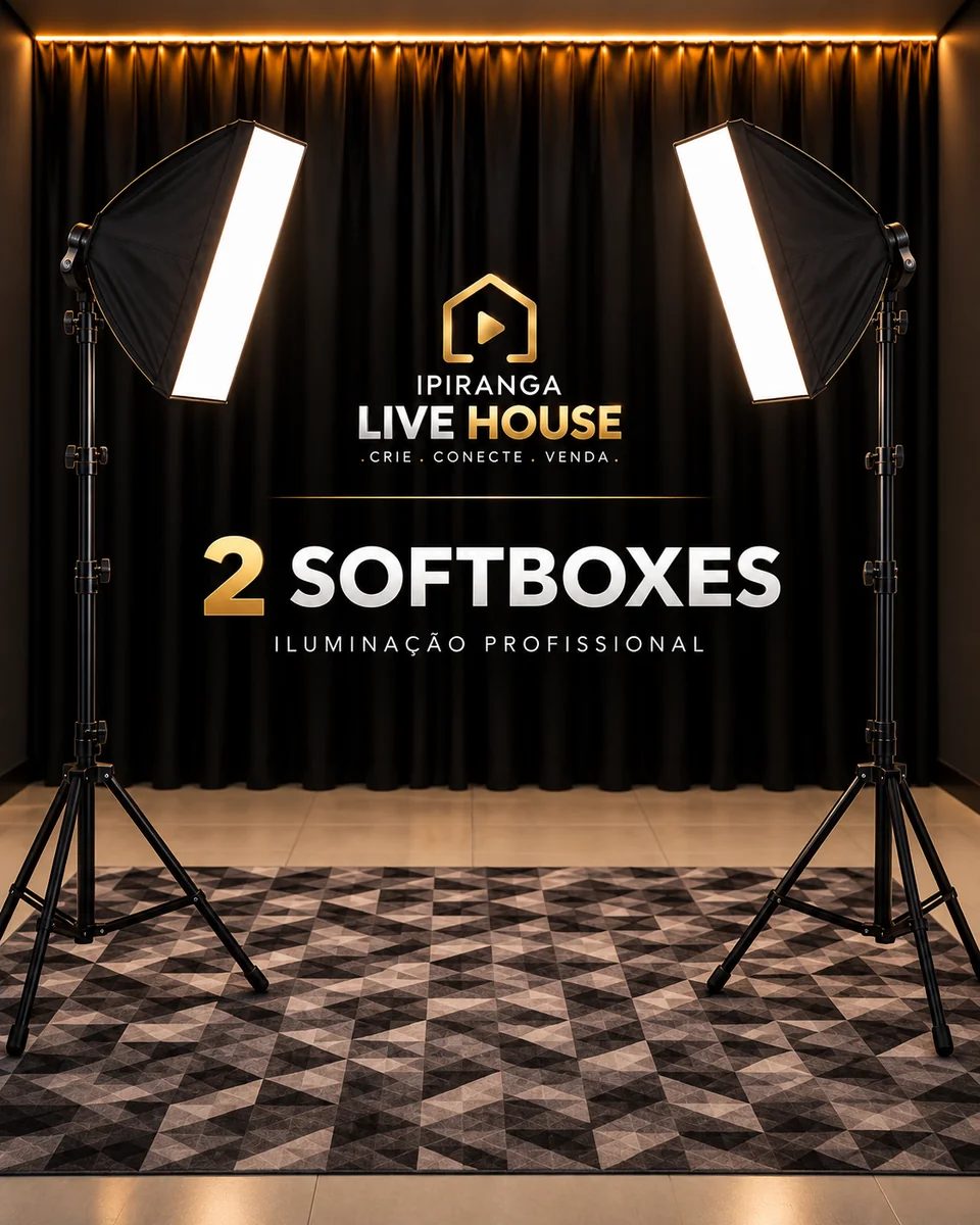 2 SOFTBOXES ILUMINAÇÃO PROFISSIONAL
