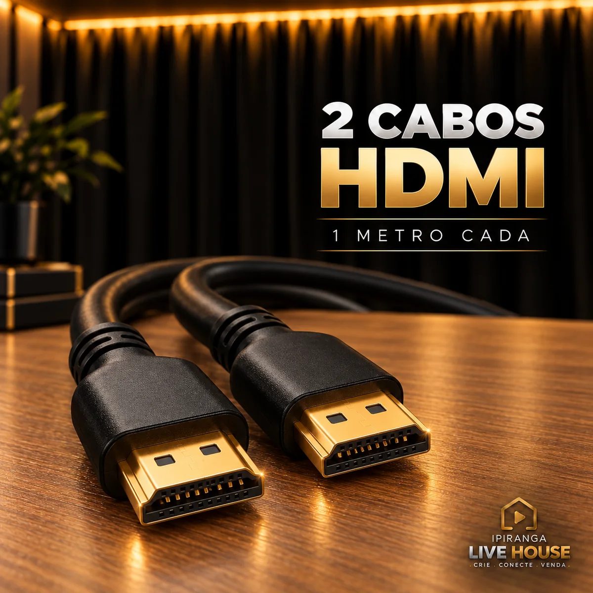 2 cabos HDMI · 1 m